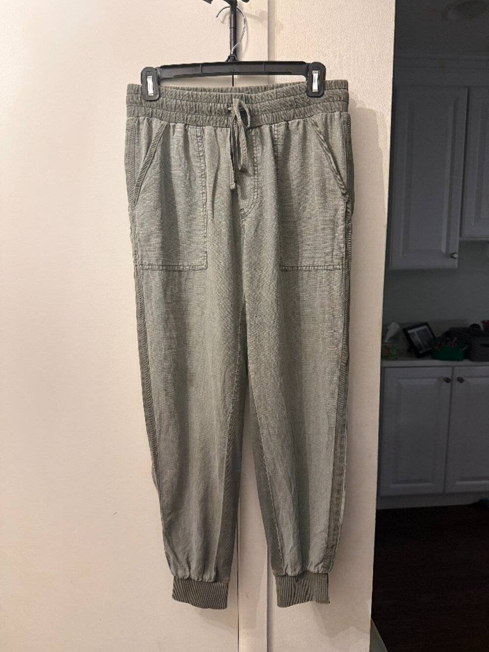 Splendid Jaclyn Jogger Green Spruce Cargo Pocket Pants Size Small
